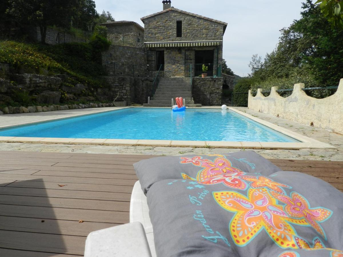 Chambre Cevennes: Piscine, Lamas, Riviere Cros  Exteriér fotografie